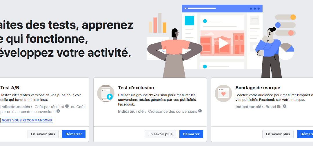 Facebook Experiments, le nouvel outil de test de Facebook Ads